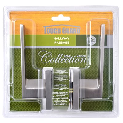 DOOR LOCK LEVER PASSAGE SATIN NICKEL