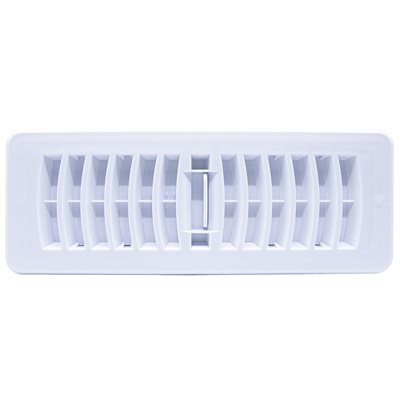 FLOOR REGISTER PLASTIC 3 X 10IN WHITE