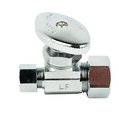 COMPRESSION MULTI TURN STRAIGHT STOP VALVE 5 / 8IN OD X 3 / 8IN OD