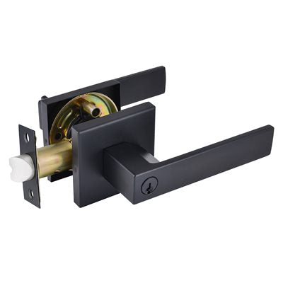 DOOR LOCK LEVER ENTRY MATTE BLACK