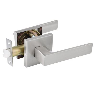 DOOR LOCK LEVER PASSAGE SATIN NICKEL