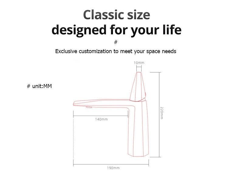 Vanity Faucets Modern 4 colors