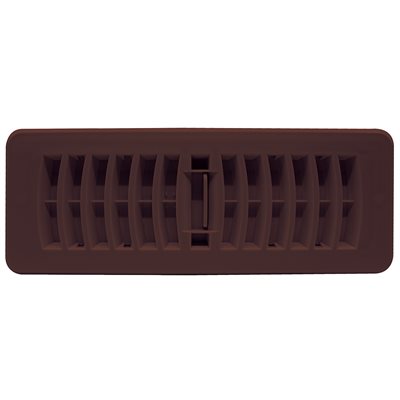 FLOOR REGISTER PLASTIC 3 X 10IN BROWN