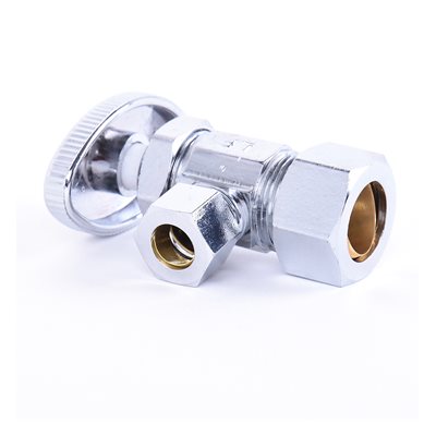 COMPRESSION MULTI TURN ANGLE STOP VALVE 5 / 8IN OD X 3 / 8IN OD