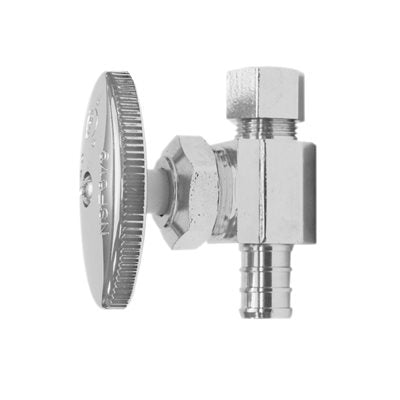 PEX MULTI TURN STRAIGHT STOP VALVE ½IN PEX X 3 / 8IN OD