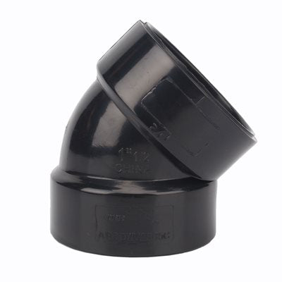 ABS ELBOW 45° X 1½IN BLACK