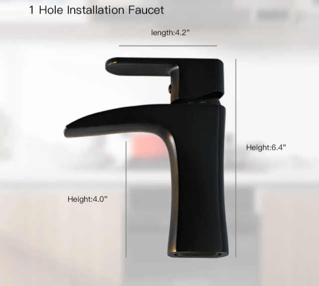 Waterfall Vanity Faucets 4 colors