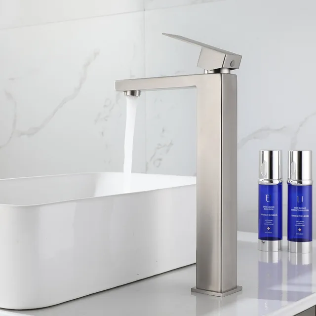 Vessel Sink Faucets Modern Square Design (4 colors )