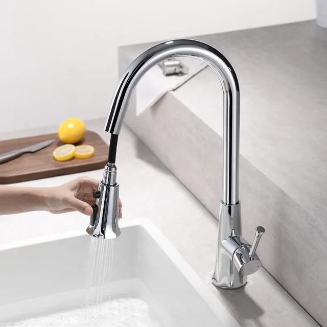 Pull Out Kitchen Faucets 3 Functions 3 colors