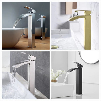 Waterfall Vessel Sink Bathroom Faucet 4 colors