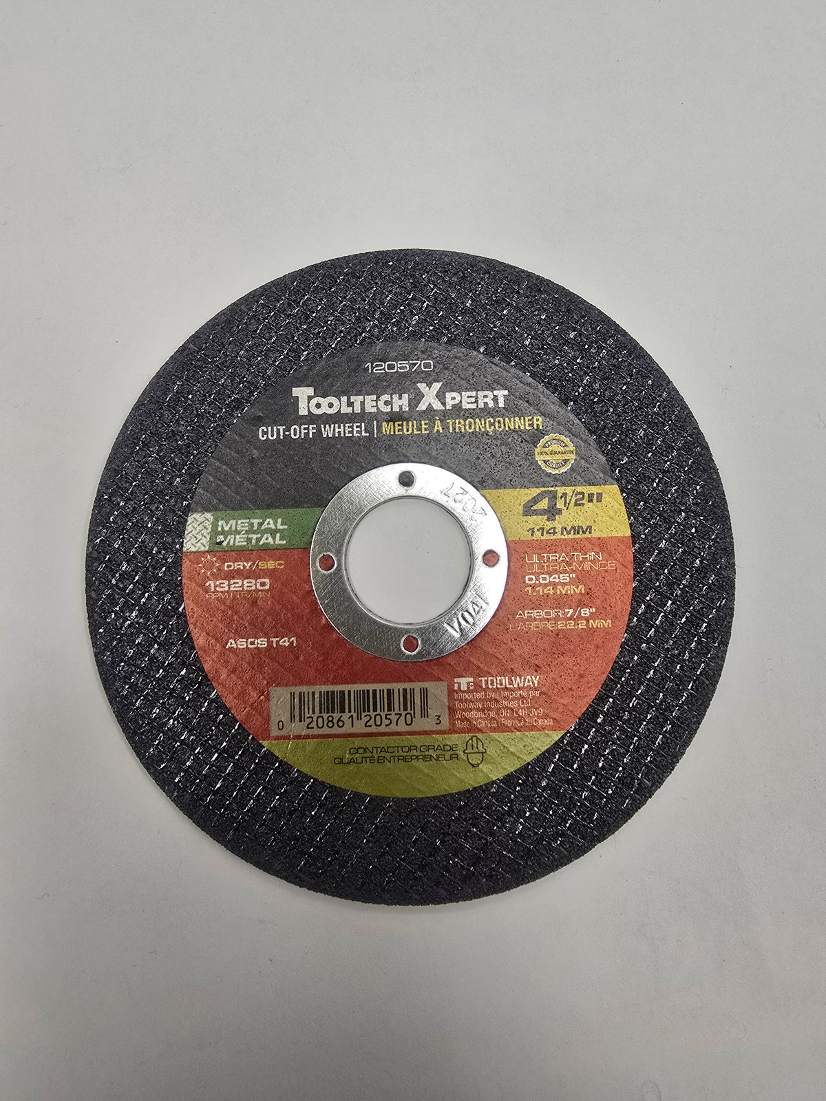 Cut-Off Wheel Ultra Thin Abrasive 4½in x .045 x 7 / 8in Metal