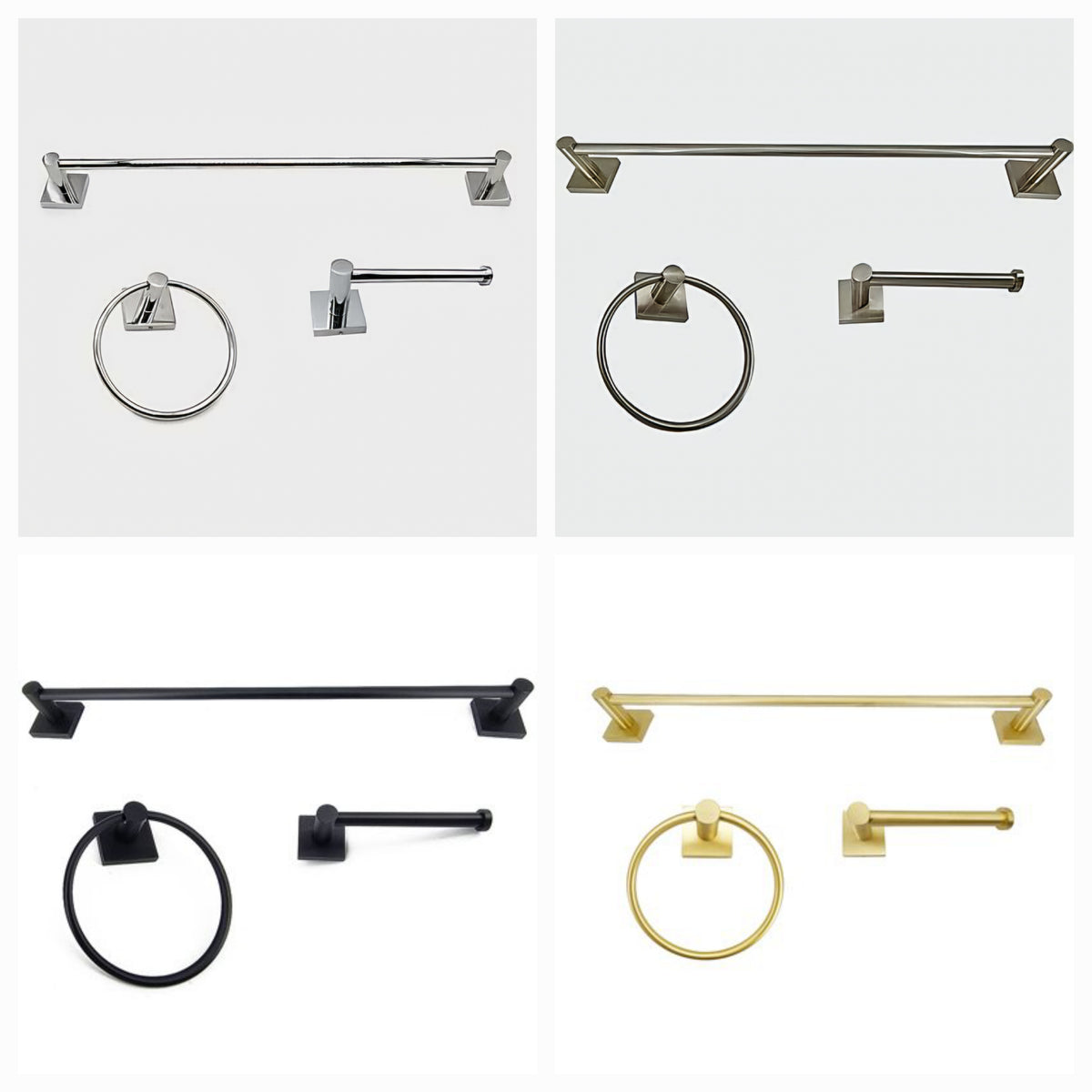 3PCBATHROOM HARDWARE WALLMOUNT SETS