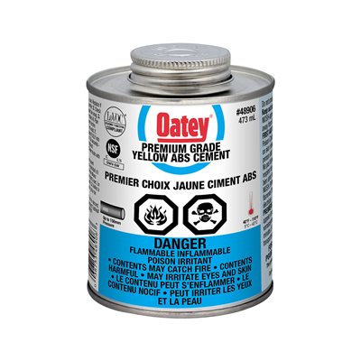 ABS CEMENT WITH BRUSH 473ML YELLOW