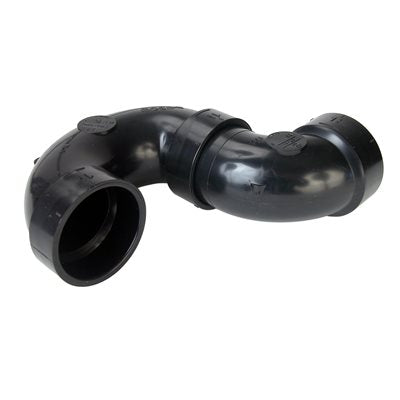 ABS P-TRAP 1½IN LESS C / O LESS UNION BLACK