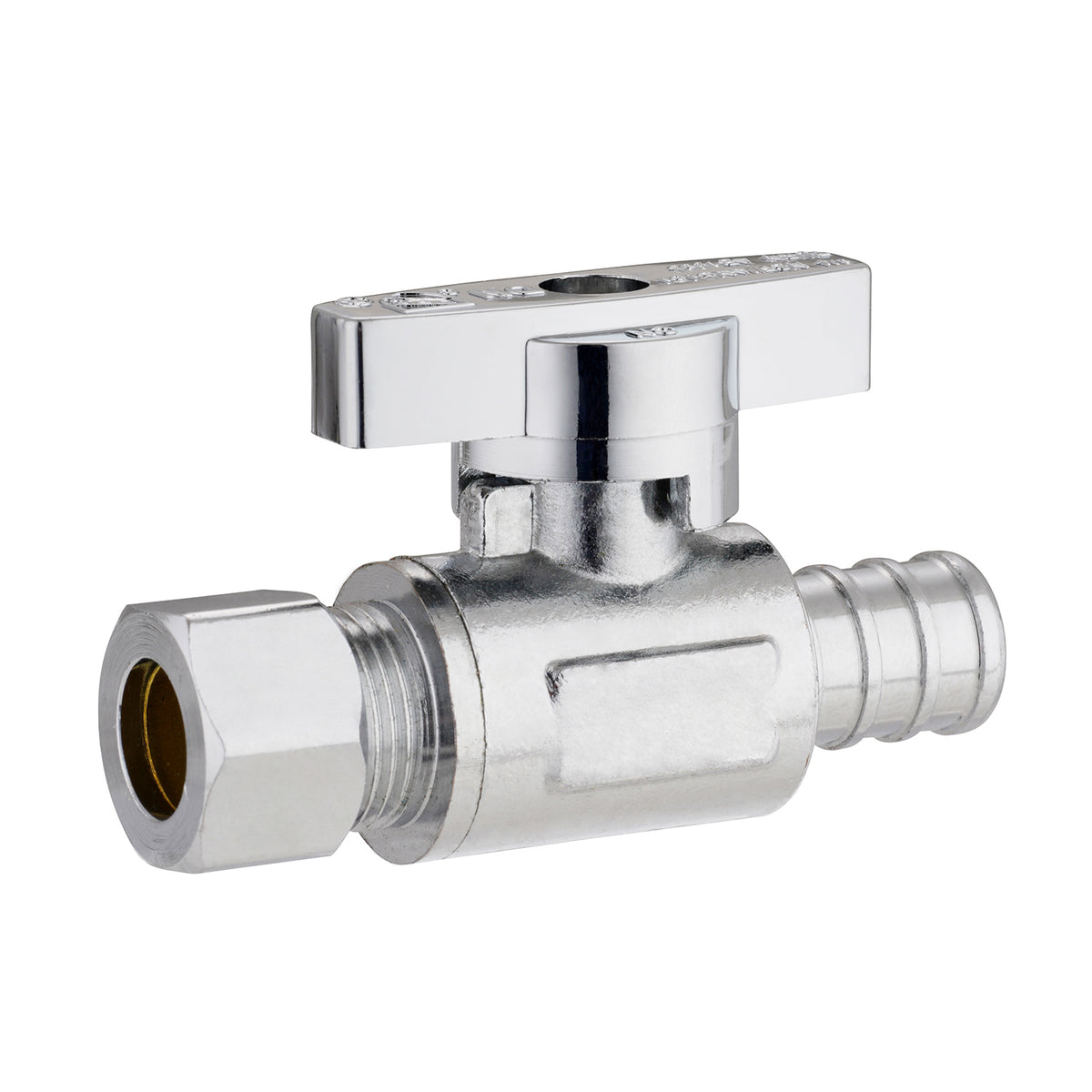 Quarter Turn PEX x OD Comp Straight Stop Valve