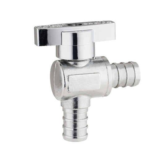 Quarter Turn PEX Angled Stop Valve