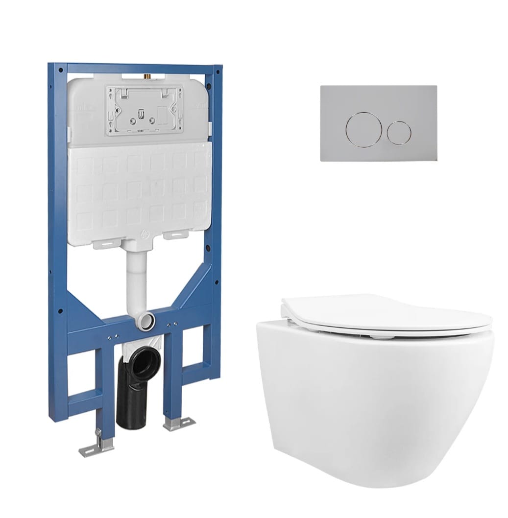 Wall Mounted Toilet + Frame