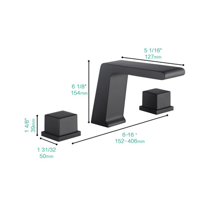Widespread Faucet 2-Handle Bathroom Faucet with 3 Holes