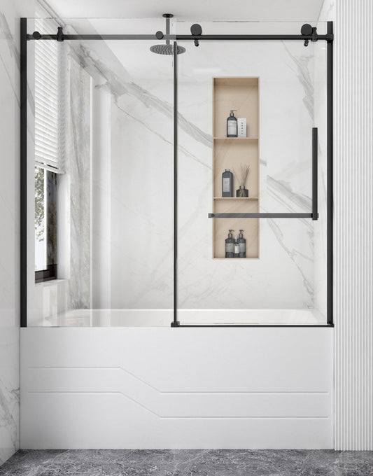 Shower Glass Doors for Bathtub 59" X 60"