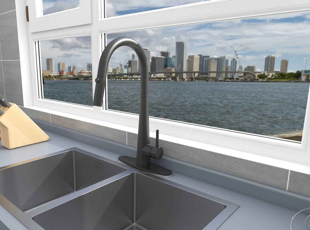 Pull Out Kitchen Faucets 1 or 3 hole