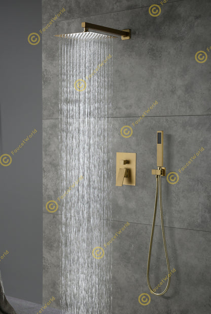 Rainfall 2 Way Shower Systems with Rough-in Valve