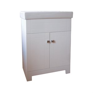 Vanity and Ceramic Top 2-Door 24x14.2x31.5n White