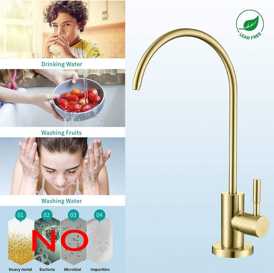 Drinking Water Faucet for Kitchen Sink,Lead-Free, Reverse Osmosis Faucet