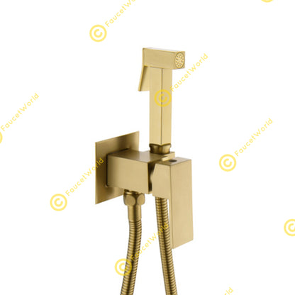 Bidet Sprayers Hot and Cold Wall Mounted Square Design