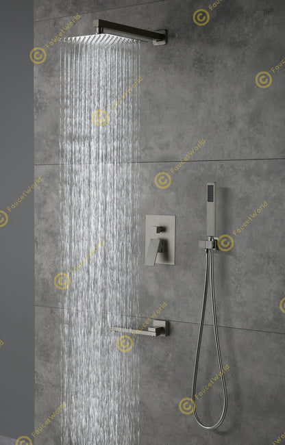 Rainfall 3 Way Shower Sets with Rough-in Valve