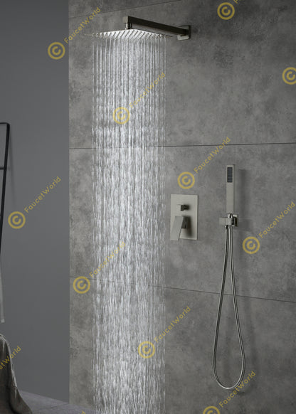 Rainfall 2 Way Shower Systems with Rough-in Valve