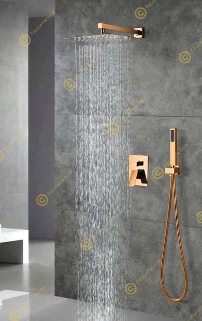 Rainfall 2 Way Shower Systems with Rough-in Valve