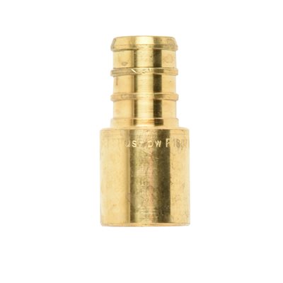 PEX BRASS SWEAT ADAPTOR ½IN BARB X ½IN MALE SWEAT