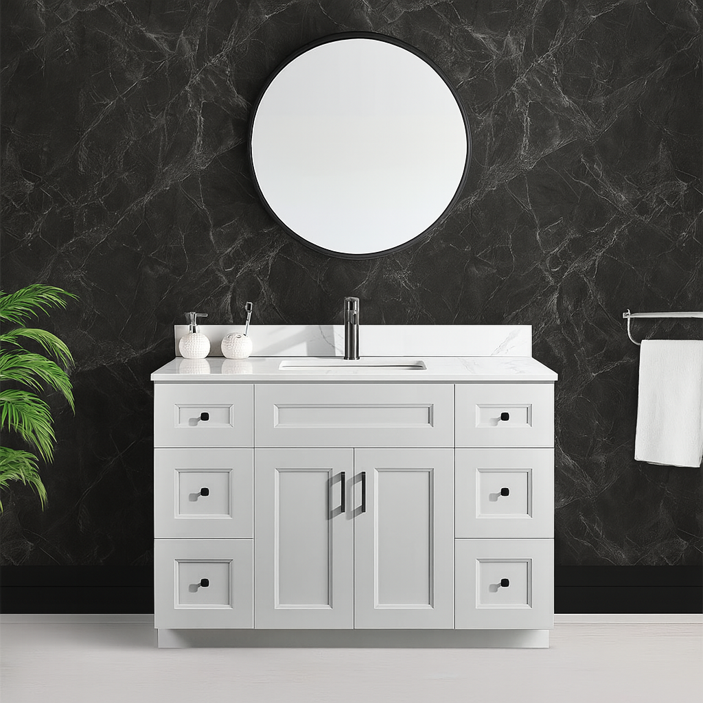 54'' Solid Wood - Single Sink