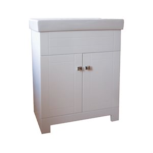 Vanity and Ceramic Top 2-Door 30x15.5x31.5in White