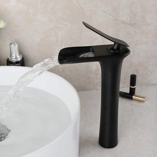 Waterfall Vessel Sink Bathroom Faucets