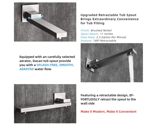 Thermostatic 3 Way Shower Systems 4 colors