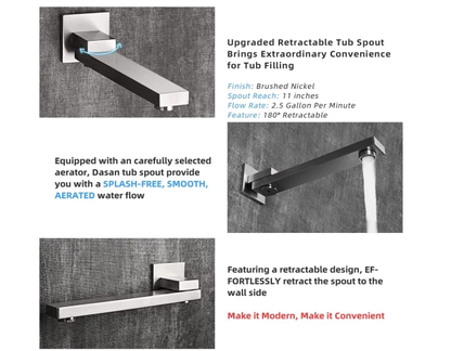 Thermostatic 3 Way Shower Systems 4 colors