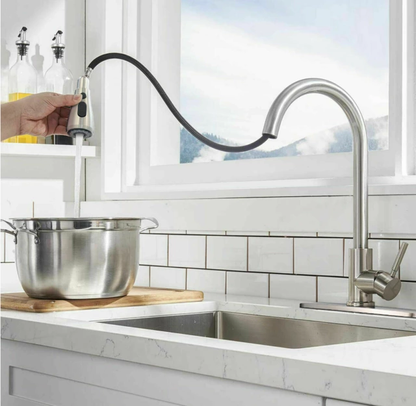 Pull Out Kitchen Faucets 1 or 3 hole Installation