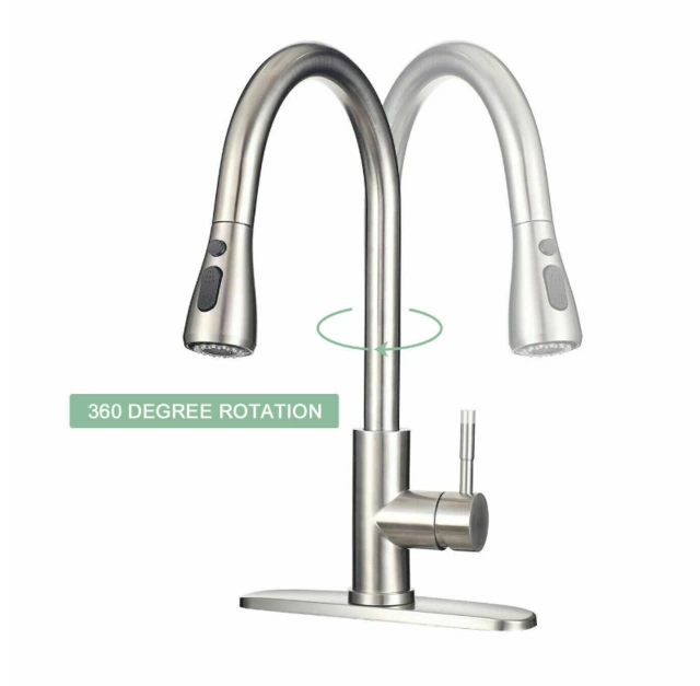 Pull Out Kitchen Faucets 1 or 3 hole Installation