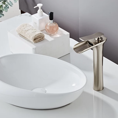 Waterfall Vessel Sink Bathroom Faucets