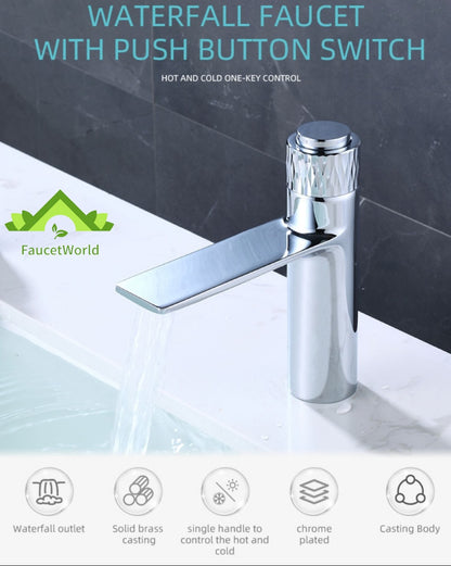 Waterfall Vanity Faucets Luxury Design