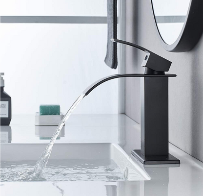 Waterfall 1 or 3 hole Bathroom Faucets