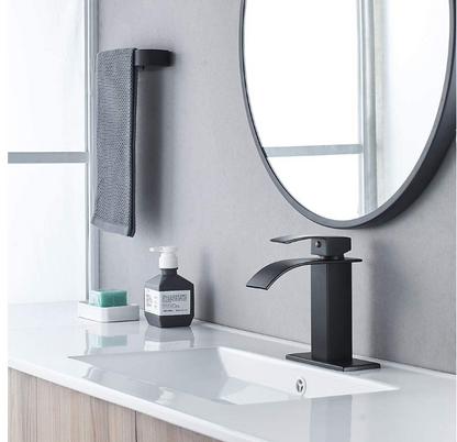 Waterfall 1 or 3 hole Bathroom Faucets