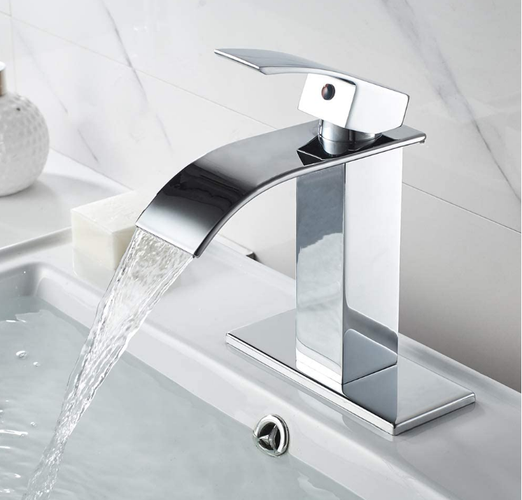 Waterfall 1 or 3 hole Bathroom Faucets