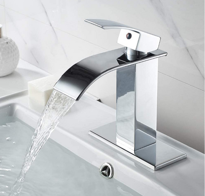 Waterfall 1 or 3 hole Bathroom Faucets