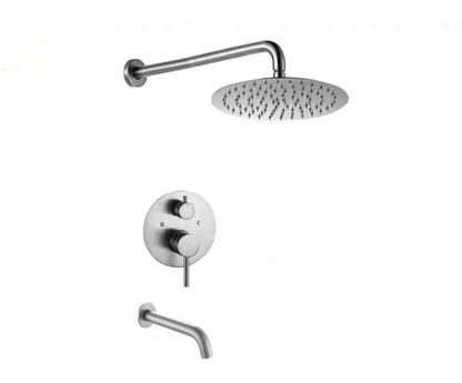 Round 2-Functions Rainfall Shower System Valve Included
